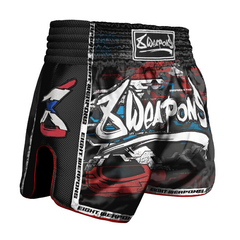 8 Weapons Muay Thai Shorts 8 Weapons Muay Thai Shorts Cut Like a Blade 2.0 Black