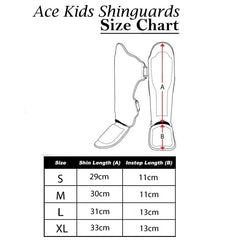 Ace Fight Gear Shin Guards Ace Elite Kids Shin Guards