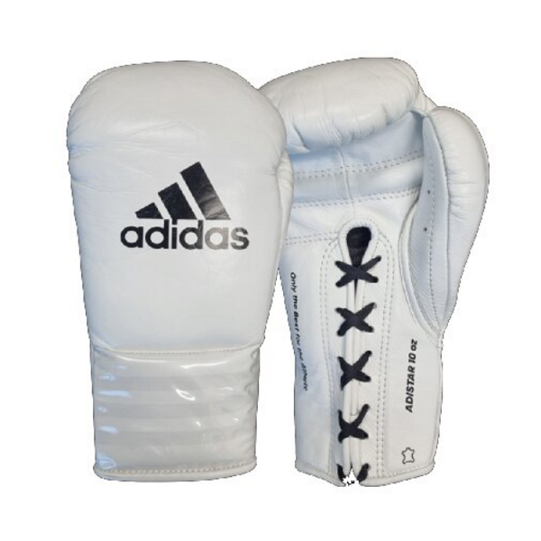 Adidas Adidas Speed 750 Adistar Lace Up Fight Gloves White 8oz