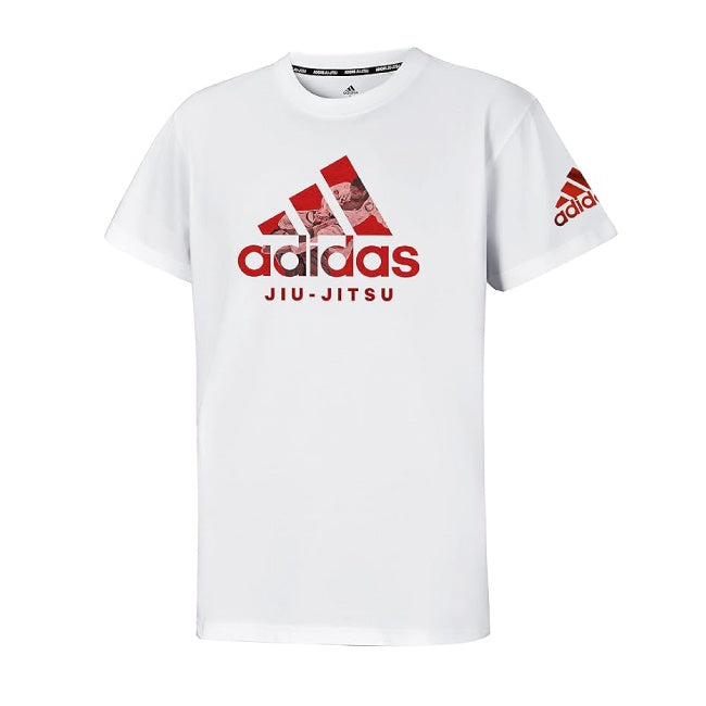 Adidas. BJJ T Shirts Adidas Badge of Sport Jiu Jitsu T-Shirt - White