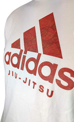 Adidas. BJJ T Shirts Adidas Badge of Sport Jiu Jitsu T-Shirt - White