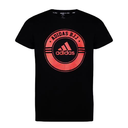 Adidas T-Shirt BJJ Combat Sports Black/Red