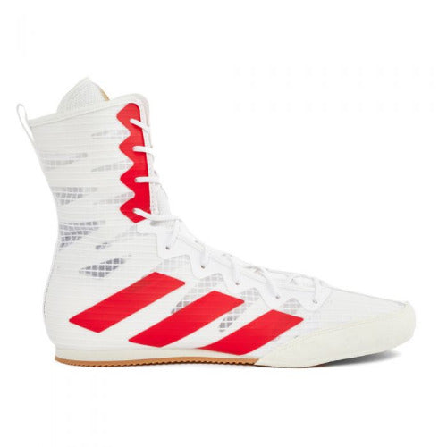 Adidas Boxing Boots Adidas Box Hog 4 Boxing Shoes Boots - White Red