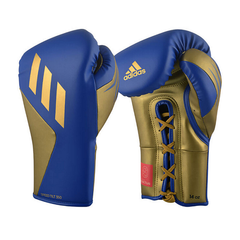 Adidas Boxing Gloves Lace Up 12oz / Blue/Gold Adidas Tilt 350 Pro Training Lace Up Boxing Gloves