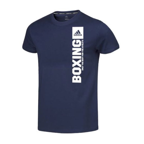 Adidas Vertical Boxing T-Shirt – Navy Blue