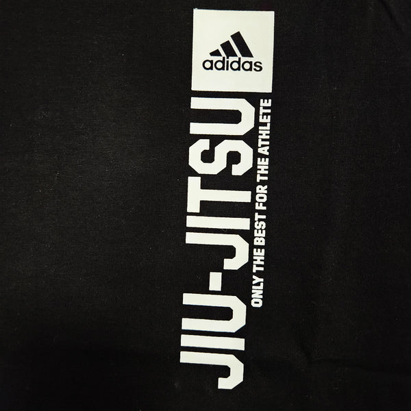 Adidas Boxing T Shirts Adidas Vertical Jiu Jitsu T-Shirt - Black/White