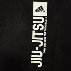 Adidas Boxing T Shirts Adidas Vertical Jiu Jitsu T-Shirt - Black/White