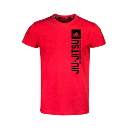 Adidas Boxing T Shirts Adidas Vertical Jiu Jitsu T-Shirt - Vivid Red