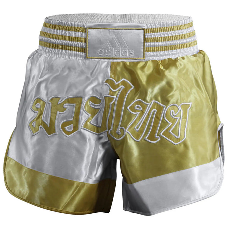 Adidas Muay Thai Shorts - White/Gold