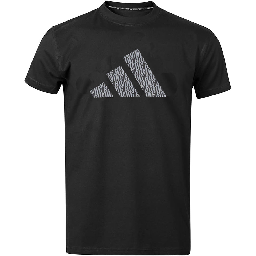 Adidas T Shirts Adidas Boxing Perfo Script T Shirt - Black