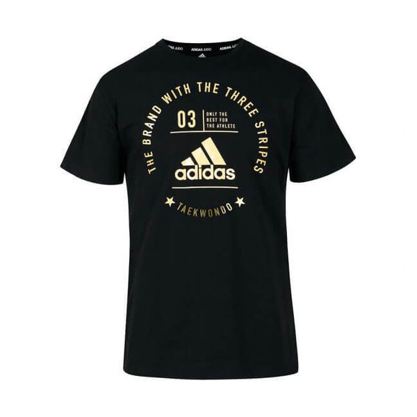 Adidas T Shirts Adidas Community T-Shirt Taekwondo Black/Gold