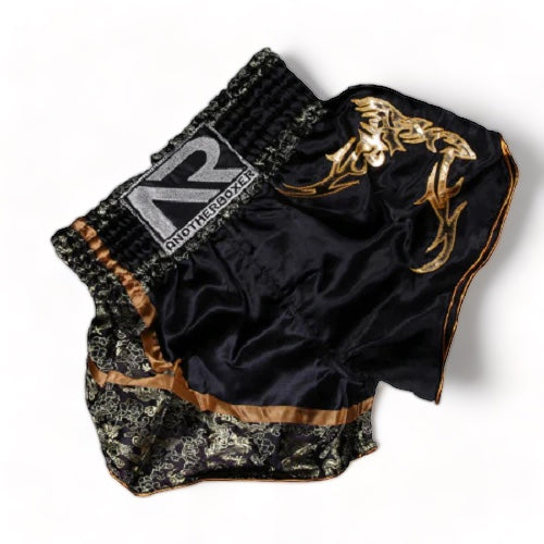 Another Boxer Muay Thai Shorts Another Boxer Muay Thai Shorts Black Gold