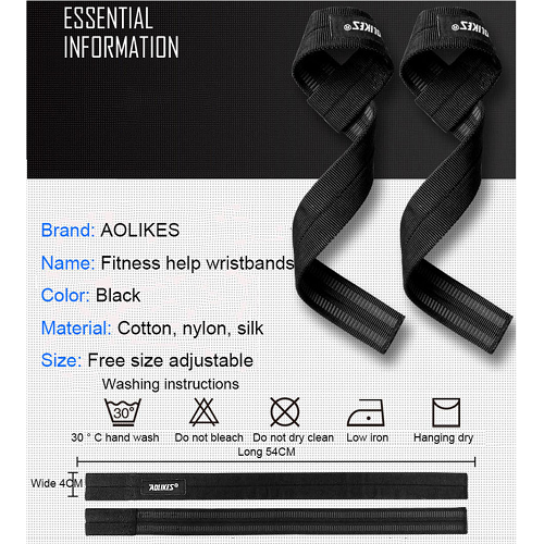 Aolikes Weightlifting Straps & Supports Aolikes Gym Weightlifting Straps