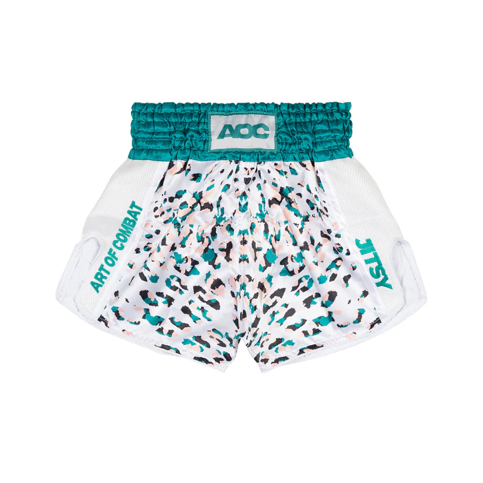 AOC White Ocelot Muay Thai Shorts - Men