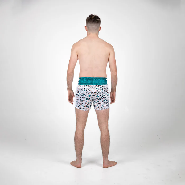 Art of Combat Muay Thai Shorts AOC White Ocelot Muay Thai Shorts - Men