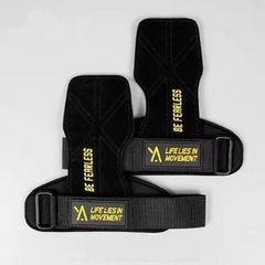 Be Fearless Weightlifting Straps & Supports Black Be Fearless Gym Weightlifting Grips