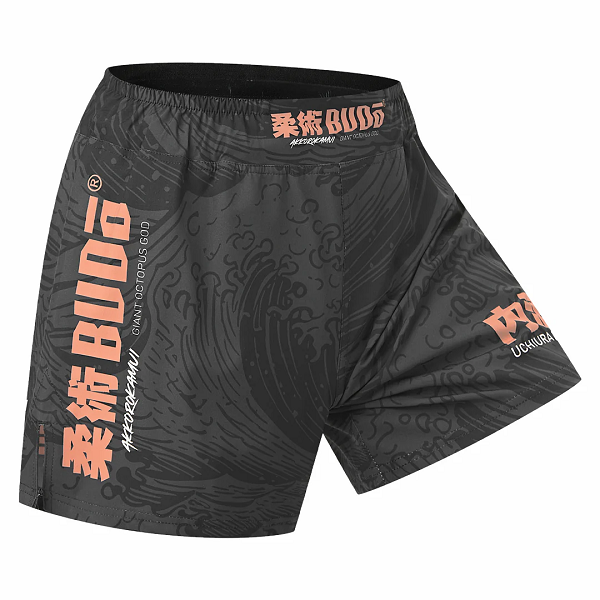 Budo MMA Shorts Budo Akkorokamui 5" Ultra Light Black