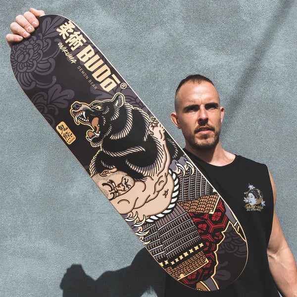 Budo Novelties Budo Onikuma Short Board Skateboard Deck