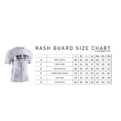 Budo Short Sleeve Rashguards Budo Cyber BJJ Ranked Rashguard