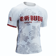 Budo Short Sleeve Rashguards Budo Onikuma Rash Guard White