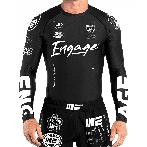 Engage Longsleeve Rash Guard Engage Billboard LS Rash Guard - Black