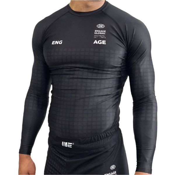 Engage Grid Tech Black Long Sleeve Rash Guard