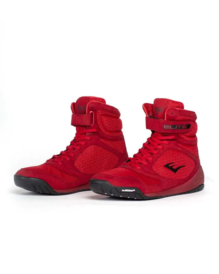 Everlast Boxing Boots Red / US7 Everlast Elite 2 High Top Boxing Shoes