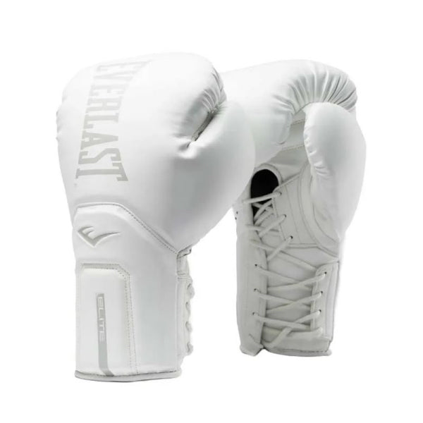 Everlast Boxing Gloves 12oz / White Everlast Elite 2 Pro Boxing Gloves - Lace Up