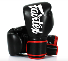 Fairtex Boxing Gloves 10oz / Black/Red Fairtex BGV14 Muay Thai Boxing Gloves