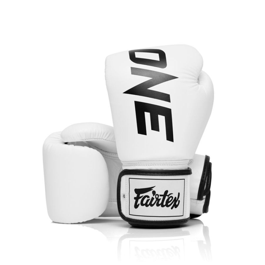 Fairtex Boxing Gloves 10oz / White ONE x Fairtex Boxing Gloves