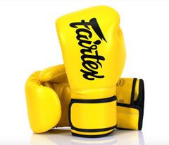 Fairtex Boxing Gloves 10oz / Yellow Fairtex BGV14 Muay Thai Boxing Gloves