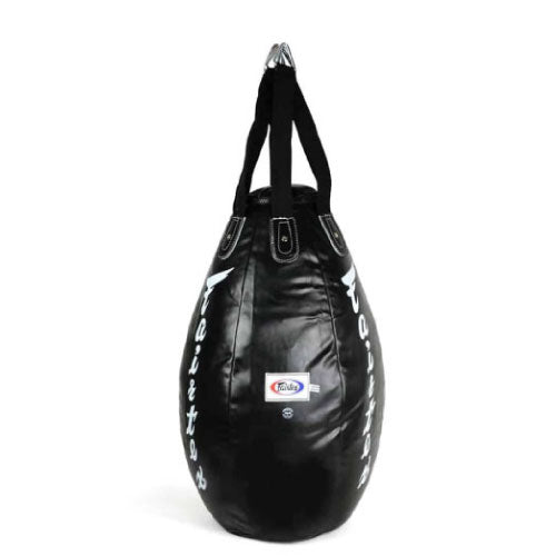 Fairtex Heavy Bags Unfilled Black Fairtex Teardrop Bag Unfilled HB15