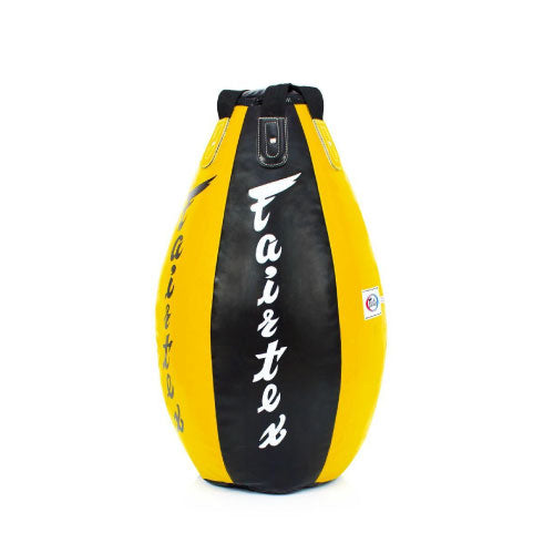 Fairtex Heavy Bags Unfilled Yellow Fairtex Teardrop Bag Unfilled HB15