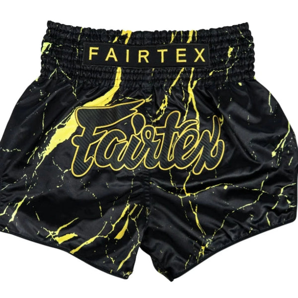 Fairtex Muay Thai Shorts FAIRTEX Black Marble Muay Thai Shorts BS1947