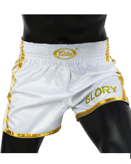 Fairtex Muay Thai Shorts FAIRTEX Glory White Muay Thai Shorts BSG2