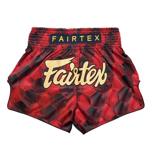 Fairtex Muay Thai Shorts Fairtex Stealth Red Muay Thai Shorts BS1919