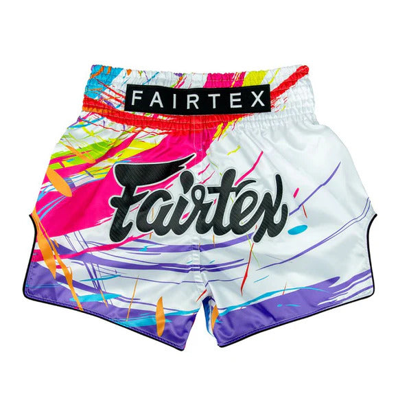 Fairtex Muay Thai Shorts FAIRTEX World Music White Muay Thai Shorts BS1933