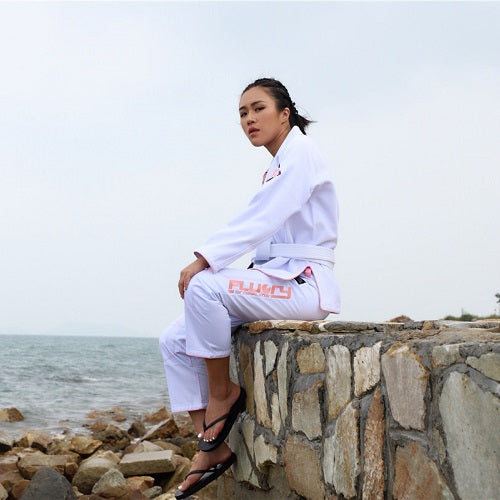 Fluory BJJ BJJ Female Fluory Grappling Butterfly BJJ Gi White