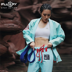 Fluory BJJ BJJ Female Fluory Grappling Hanfoo BJJ Gi Light Blue