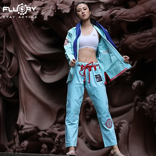 Fluory BJJ BJJ Female Fluory Grappling Hanfoo BJJ Gi Light Blue