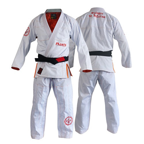 Fluory BJJ BJJ Gis Fluory Grappling Inferno BJJ Gi White