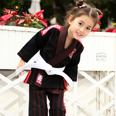 Fluory BJJ BJJ Kids Fluory Grappling Courage Kids BJJ Gi Black