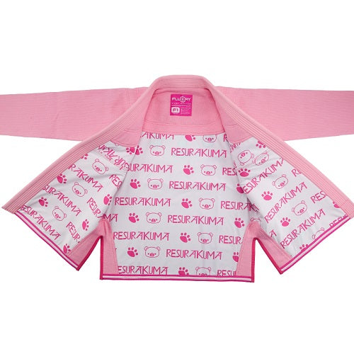 Fluory BJJ BJJ Kids Fluory Grappling Resurakuma Kids BJJ Gi Pink