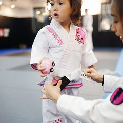 Fluory BJJ BJJ Kids Fluory Grappling Resurakuma Kids BJJ Gi Pink