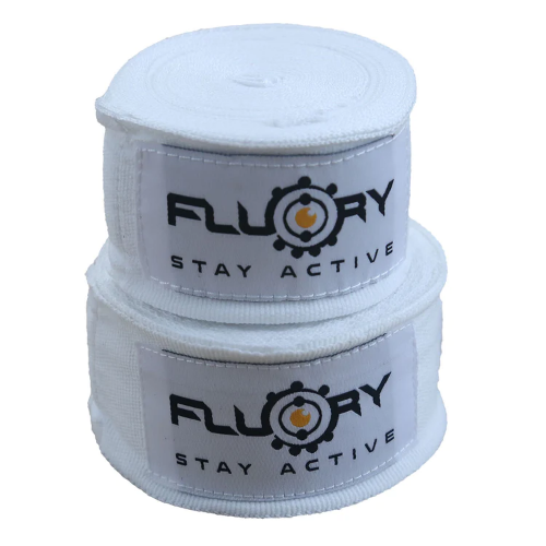 Fluory Muay Thai Hand Wraps & Accessories White Fluory Boxing Handwraps 5m