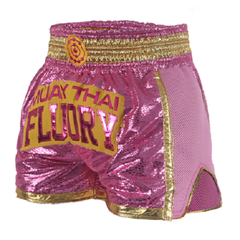 Fluory Muay Thai Muay Thai Shorts Fluory Abundance Retro Muay Thai Shorts Pink