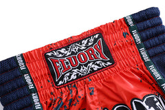 Fluory Muay Thai Muay Thai Shorts Fluory Bloodbath Muay Thai Shorts Red