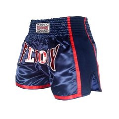 Fluory Muay Thai Muay Thai Shorts Fluory Eternity Classic Retro Muay Thai Shorts Blue Red