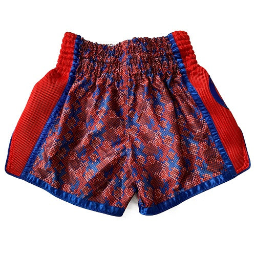 Fluory Muay Thai Muay Thai Shorts Fluory Eternity Snake Retro Muay Thai Shorts Red