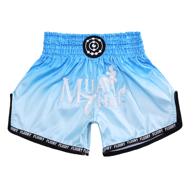 Fluory Fade Muay Thai Shorts Blue